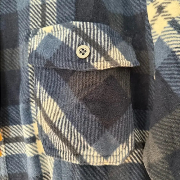 Men's Freedom Foundry Plaid Soft Fleece Shirt Green & Blue Size XXL NWT - Picture 2 of 11